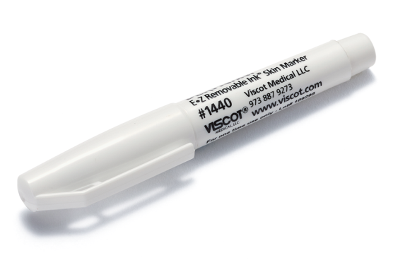 Marker Skin Surgical Regular Tip White Non-Sterile EZ Removable Ink™ (50/BX 10BX/CS) by Viscot Industries  ID 1440-500